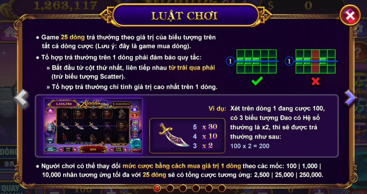 Luật chơi được hướng dẫn chi tiết