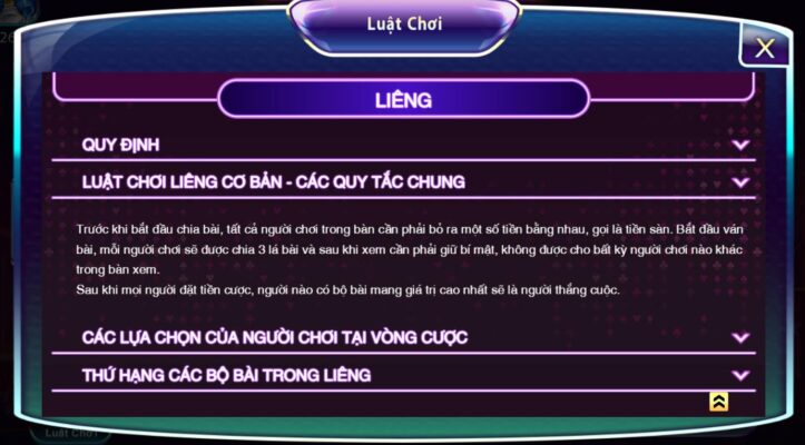 Luật chơi Liêng mới nhất cho tân thủ