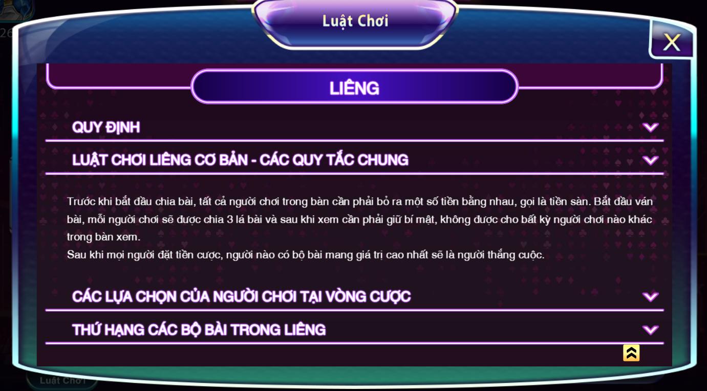 Luật chơi Liêng mới nhất cho tân thủ