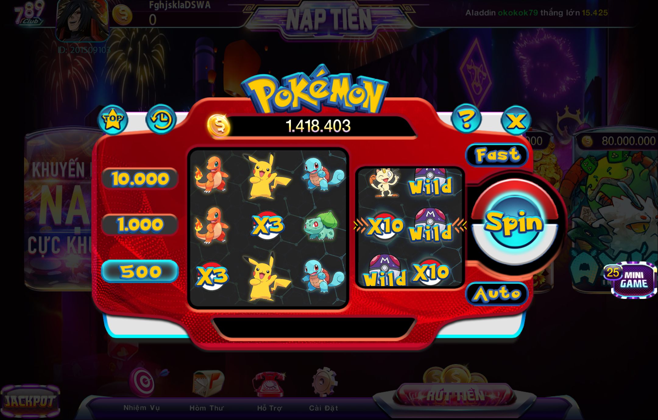 Lối chơi Pokemon hấp dẫn