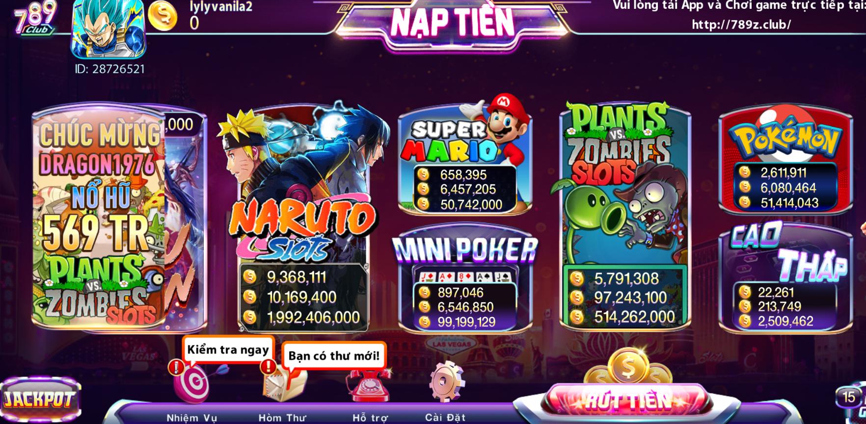 Giới thiệu mini game Super Mario khi tải 789Club