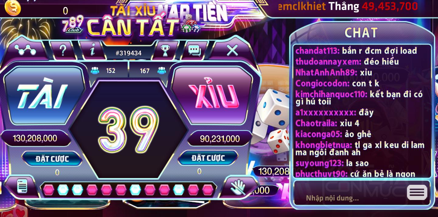 Cách chơi Mini game Tài Xỉu trên bàn cược từ 789Club