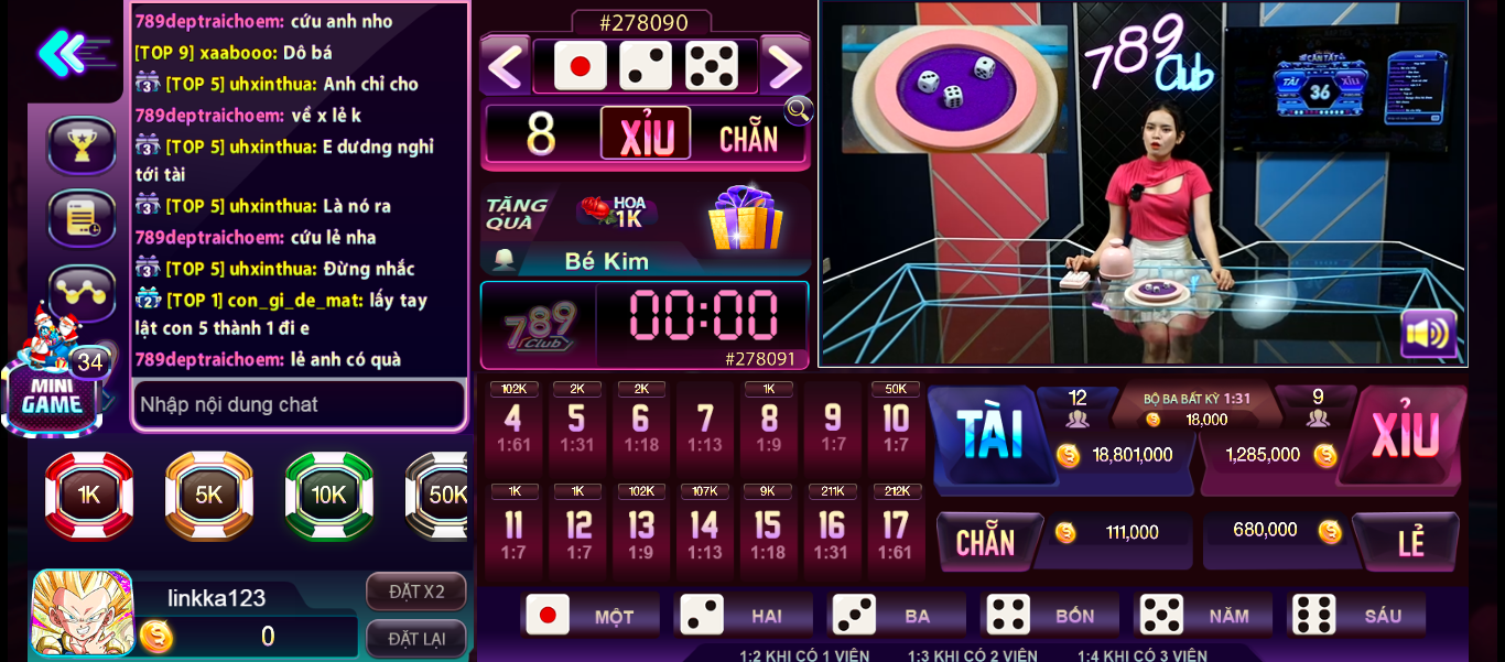 Những lưu ý khi chơi game tài xỉu livestream tại 789Club web