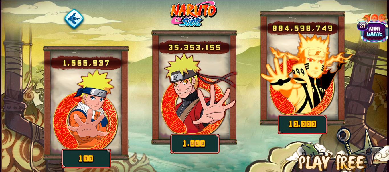 Cách nổ hũ cực đã với Naruto slots khi chơi tại 789Club