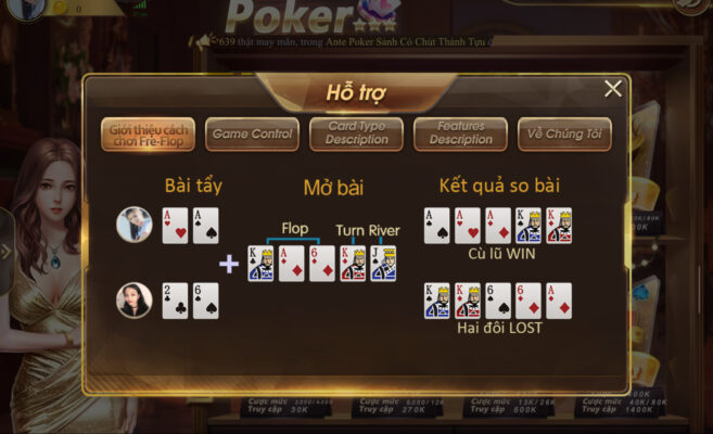 Luật chơi Poker khá đơn giản