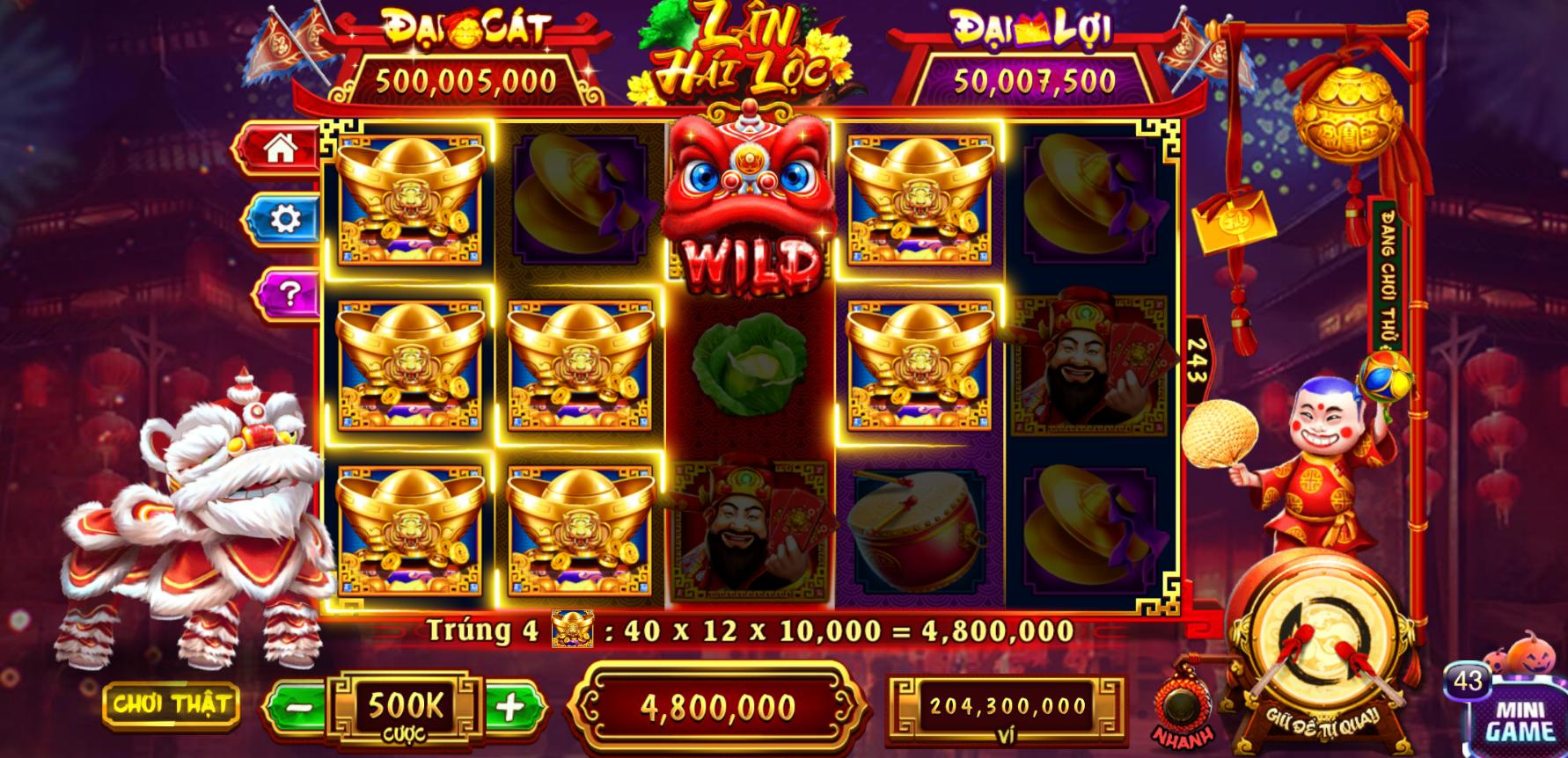 Hướng dẫn cách chơi slot Lân Hái Lộc tại 789 club cho anh em tân thủ